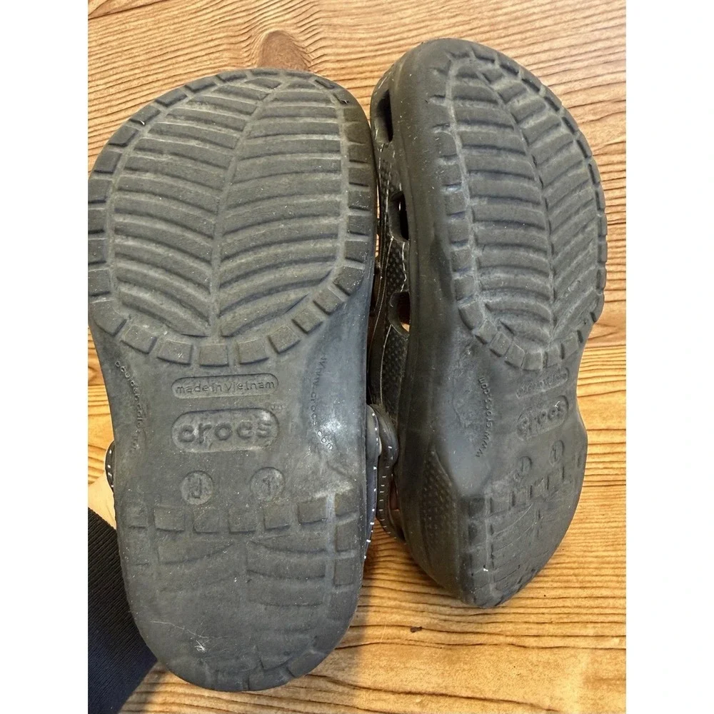 Crocs Nightmare‎ Before Christmas Clogs Jack Skellington Junior Child Sz 1